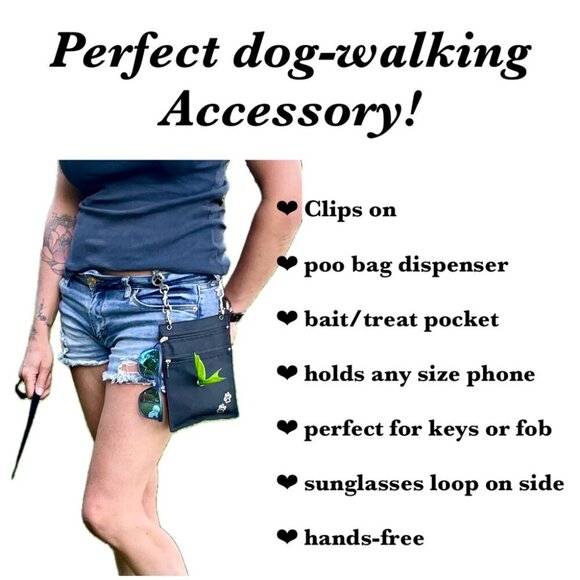 Hipklips Paw Print Bag Wallet Hands-Free Purse - Picture 2 of 9